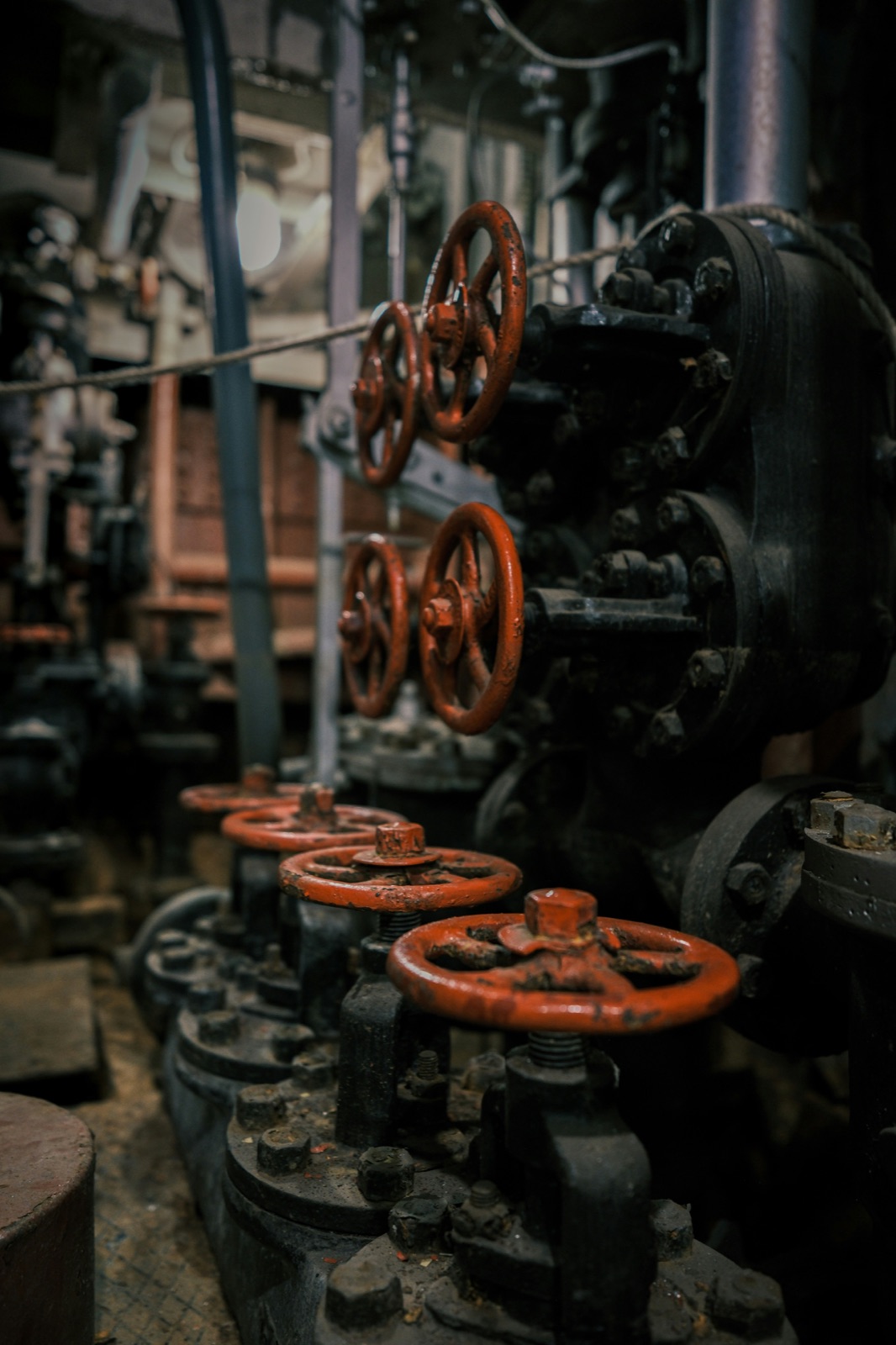 Red industrial valve handwheels for Heat-Resist™ high temperature cyanoacrylate equipment bonding