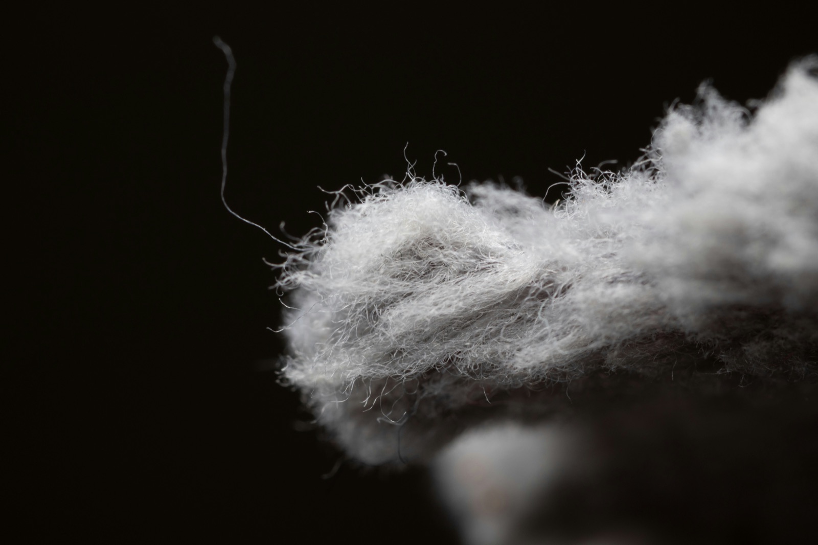 White ceramic fiber wool macro texture for Epo-Weld™ inorganic binder ceramic fiber rigidization