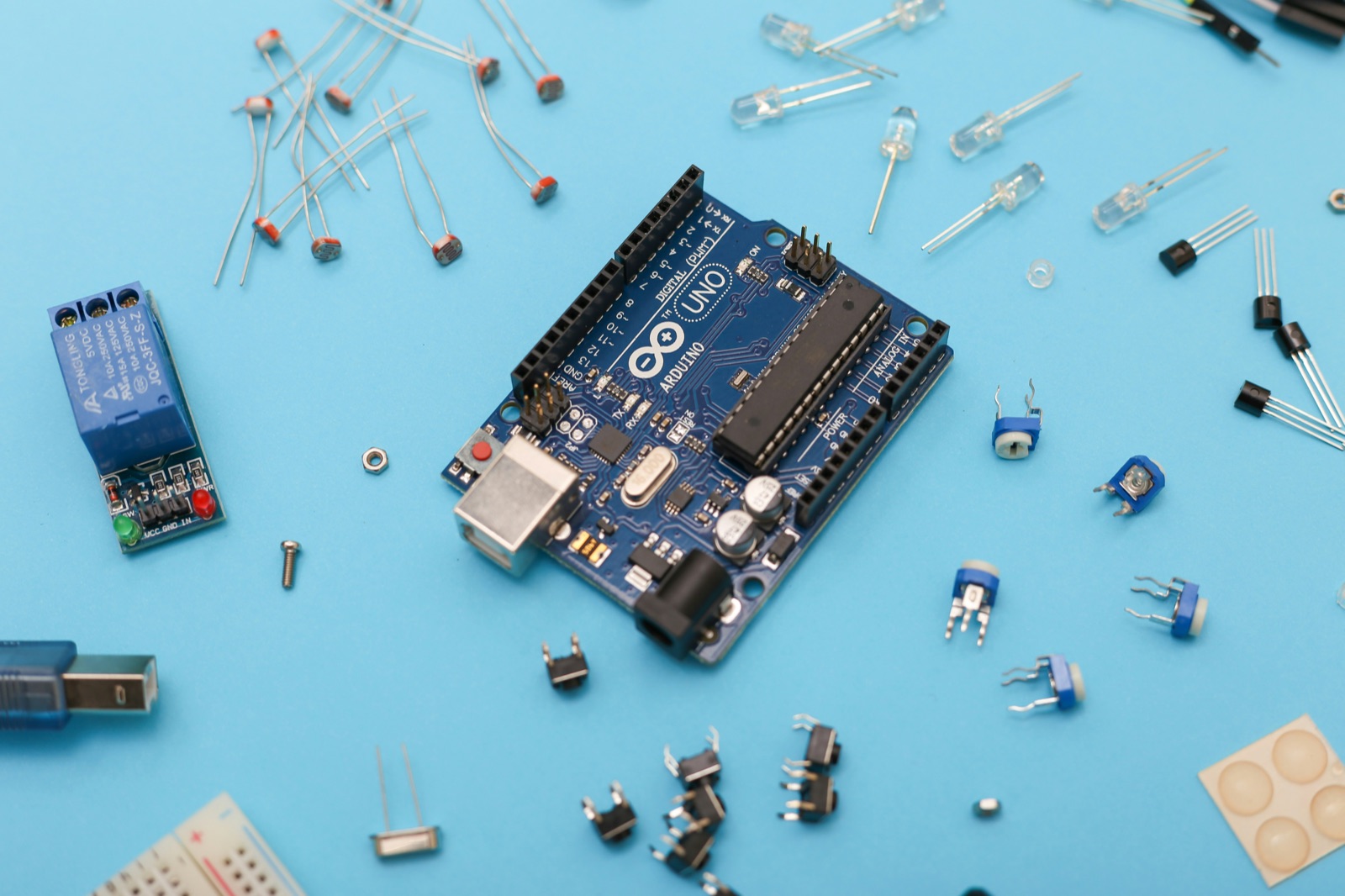 Blue circuit board electronics assembly for Incure S20™ UV spot lamp electronics curing